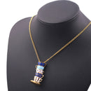 Woman Long Sweater Chain Tea Cup Pendant Necklace Enamel Charm Jewelry Gift@