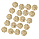 20 Pieces 3cm Handmade Natural Rattan Wicker Ball Decoration Ornaments Wedding