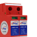 2P 20KA-40KA 220V AC SPD Surge Protector Protective Voltage Arrester Device Red