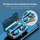 4pcs Wireless F9 Bluetooth Earphone  5.0 LED Display Waterproof Earbud Stereo