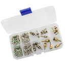 56 Piece Air Conditioning A/C Valve Cores + Blue 2-Way Remover Repair Tool