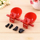 10pcs/set Automatic Bird Coop Feed Poultry Water Drinking Cups Chicken Fowl