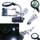 Desktop Magnifier Welding Magnifying Glass LED Holder Soldering Repair Tool