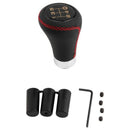 5 Speed Universal Black Leather Stitcher Manual Car Gear Stick Shift Knob S