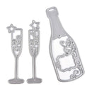 1PC Wine Bottle Metal Cutting Die For Photo Album Paper Cards Decor JR