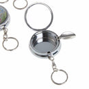Mini Pocket Portable Round Cigarette Ashtray Keychain Gifts Steel Hot Stain J3I6