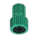 4pcs Presta to Shrader Bicycle Road Bike Valve Adapters Converters (Green)