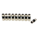 10 Pieces F Type Compression Snap Seal Plug Connector Sky Satellite TV Cable