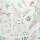 Rabbit Flower Wall Stickers For Kids Rooms Home Decor Wall Decals Pvc Diy FT