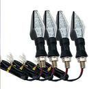 4x Motorcycle LED Turn Signal Light Sequential Flowing Indicator Yellow &  SBM