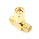 1xAdapterRP-SMA Female Plug To Two RP-SMA Male Jack T Triple1F2M RF Connector FT