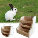 Rabbit Totoro Guinea Pig Hay Wooden Feeder Straw Frame Cage Feeder Nat Pine E9D8