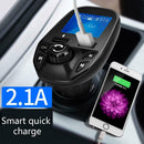 Car Bluetooth FM Transmitter Hands-free Car Kit MP3 Player with Car Charger A