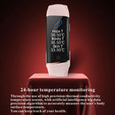 E98S Smart Wrist Band Body Temperature Heart Rate Monitor Fitness Tracker
