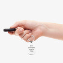 Engraved English Letter Tag Stainless Steel Key Chain Bag Key Accessorie CHC