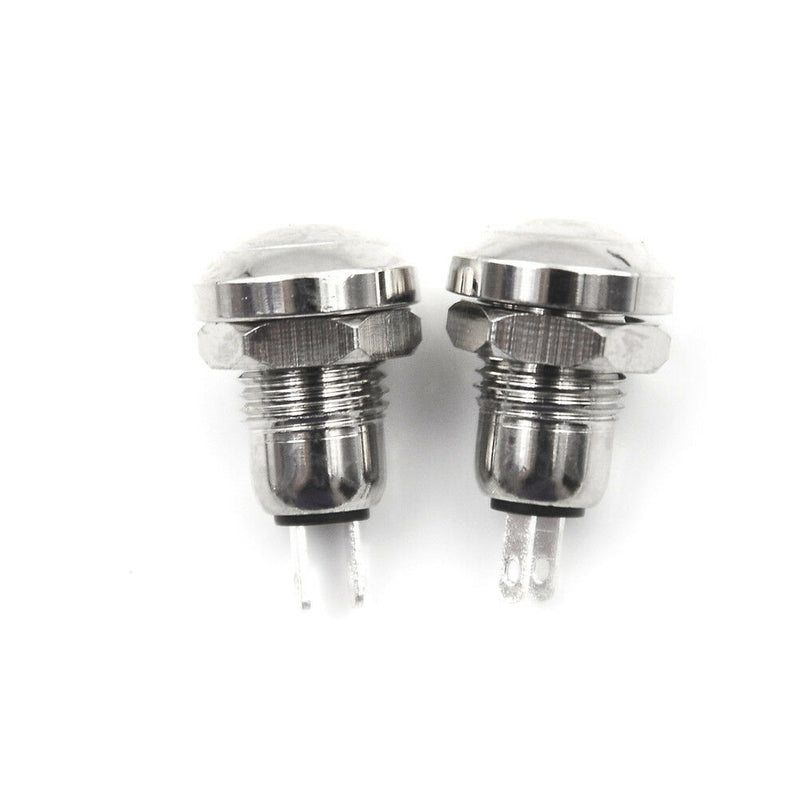 2pcs 8mm Mini Micro 2Pin Metal Waterproof Momentary Push Button Switch Gw