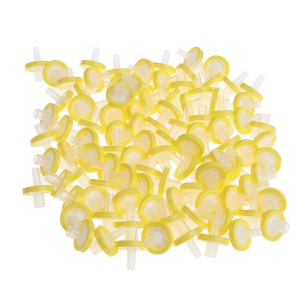 13mm Nylon Syringe Driven Filter 0.22Ã‚Âµm Organic Solution Membrane -Yellow
