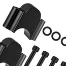 Universal Motorcycle ATV Handlebar Riser Adapter Aluminum 28mm(1-1/8") Black