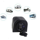12V/24 USB Car Cigarette Lighter Socket Splitter Charger LED Display Waterproof