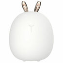 1X(Dimmable Led Night Light Silicone Animal Cartoon Lamp Usb Rechargeable F
