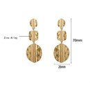 Punk Street Simple Women Zinc Alloy Irregular Geometric Long Drop Earrings