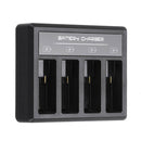 4 Channel Battery Charger with USB Type C Cable for GoPro Hero 8 7 6 5