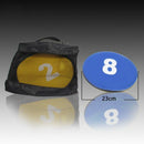 10 Pack Numbered Spot Markers Flat Basketball Training Markers Speed Agilit