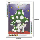 5D DIY Diamond Painting Full Drill Cross Stitch Kit Wall Art (Mushroom03)