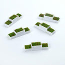 15 Packs N 1/150 Flower Beds Miniatures for Building Diorama Fairy Garden