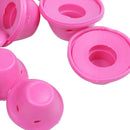 10pcs/set Soft Rubber Magic Hair Care Rollers Silicone Hair Curler No Heat  Q7T8