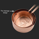 4pcs Solid Bar Kitchen Mirror Polished Baking Tool Portable Home Measuring Cup