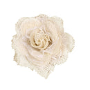5 Packs Burlap Flowers Set,Lace Burlap Ribbon Rolls,Handmade Burlap Flowers and