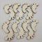 50Pcs DIY Wooden Foot Shaped Natural Wood Decoration Hand-made Graffiti ChipsOZ