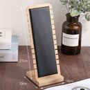 Set of 2, White Necklace Display Stand Pendant Holder Rack Leather Surface