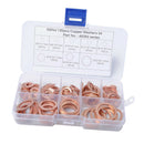 120 Pieces M6 M8 M10 M12 M14 M16 M18 M20 Copper Washers Flat Ring 8 Sizes