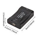 USB 2.0 SCART Video Capture Card Recording Grabber Plug And Play Live Streaming