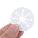 7pcs/1Set White Sock Holder Rings Sock Organizers Clip Sorter Locks Washing H0X5