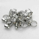 10pcs Adjustable Car Fuel Petrol Pipe Hose Clip Stainless Spring L6E2 Clamp D1W3