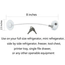 Refrigerator Door Lock with 2 Keys for Fridge Lock Security for Child SafetyN3K8