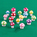 20 Mini Landscape Hedgehog Mushroom Garden Ornament for Plant Fairy Accessories