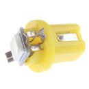 10x Car T5 B8.5D 5050 Dashboard Instrument Speed LED Light Bulb Lamp 12V Yello-