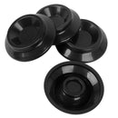 4Pcs Black Piano Castor Cup Pad Foot Pads Double Wheeled Floor Carpet Prote