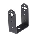 1Pcs New Black Long U-Shaped Bracket Steering Gear Bracket Robot PTZ Good  JR