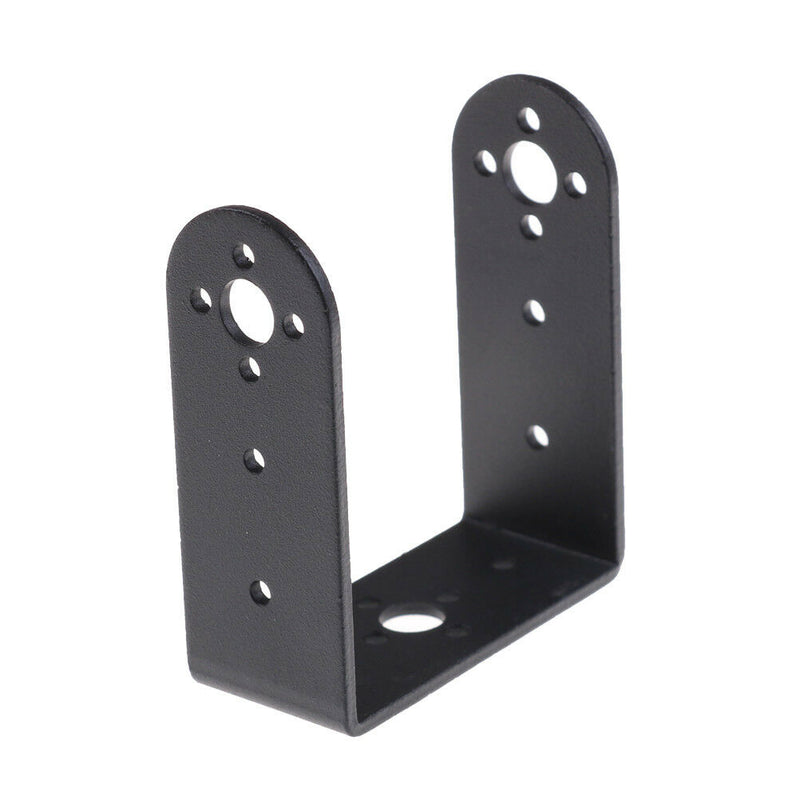 1Pcs New Black Long U-Shaped Bracket Steering Gear Bracket Robot PTZ Good  JR