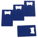 Blue Stainless Steel Beer Bottle Cap Opener Credit Card Size Bar  OZ