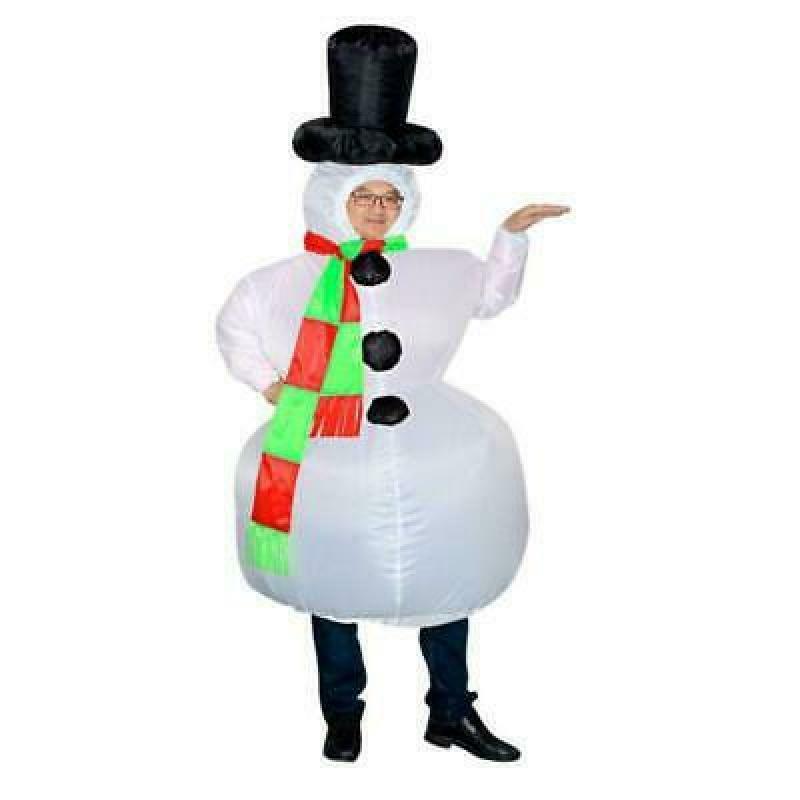 Inflatable Snowman Costume Fantasy Skirt Men and Women Party Christmas Year New