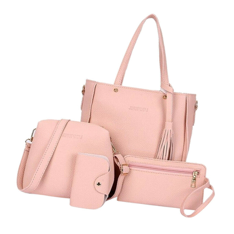 2x Four Set Leather Handbag Cross Body Crossbody Shoulder Tote Bag for Miss