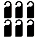 6Pcs Wooden Door Sign Hanger Two-sided Wooden Blackboard Door Warning Tag