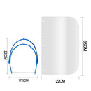 2x Full Face Shield Cover All-Round Protective Visor Cap Anti Fog Unisex