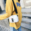 Cartoon Printing Square Shoulder Handbags Women PU Leather Crossbody Bag (6